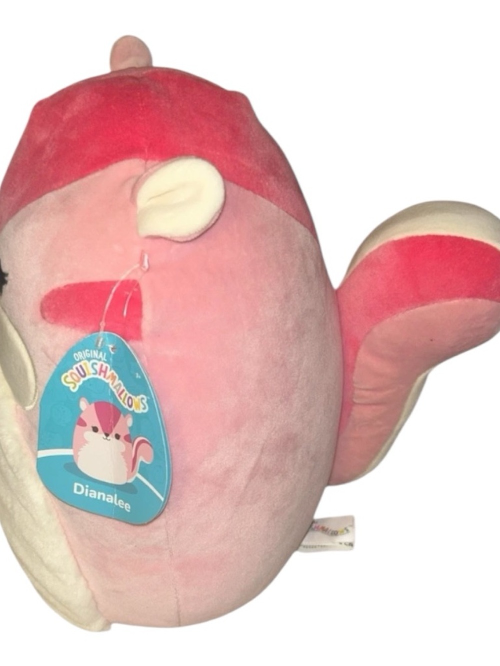 NWT Squishmallows Dianalee Chipmunk 11” Pink Plush - Picture 3 of 5